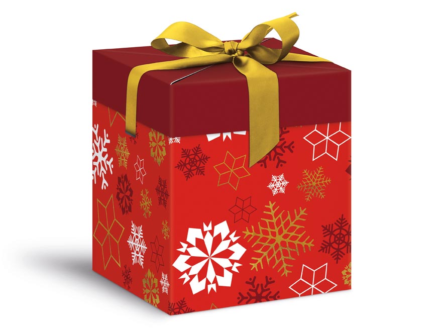 krabička dárková vánoční 12x12x15cm 5370605