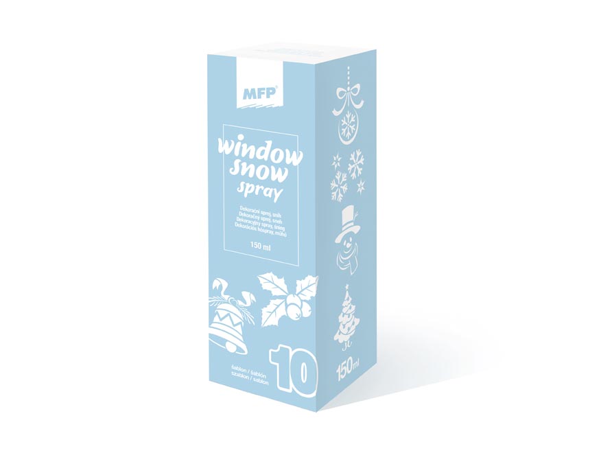 spray 150ml dekorační sníh na okna se šablonami 8886214