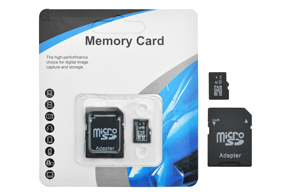 Fotografie 16GB Micro SD / SDHC paměťová karta + SD adaptér