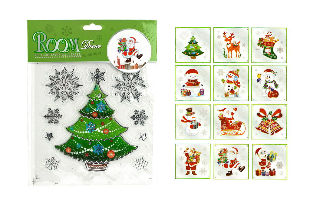 Samolepky na okno, mix motivů