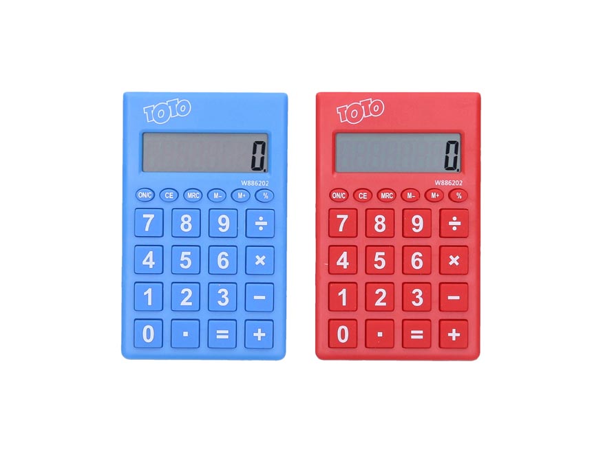 Kalkulačka W886202 barevná malá