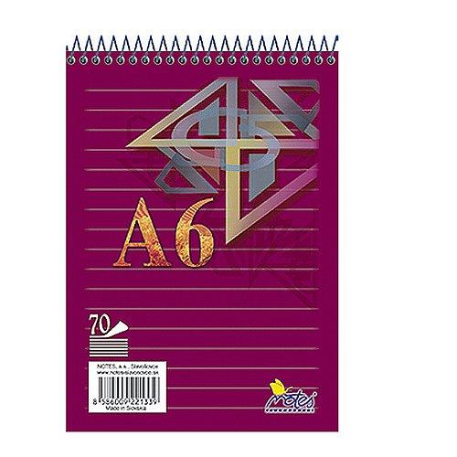 Blok A6 linka 70 listů horní spirála