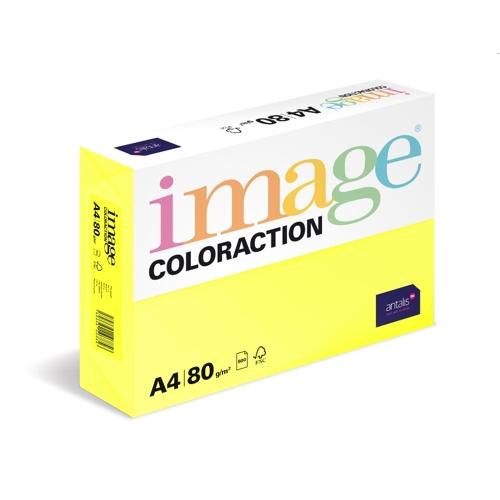 Fotografie Papír barevný A4/500/80g Canary - středně žlutá 24