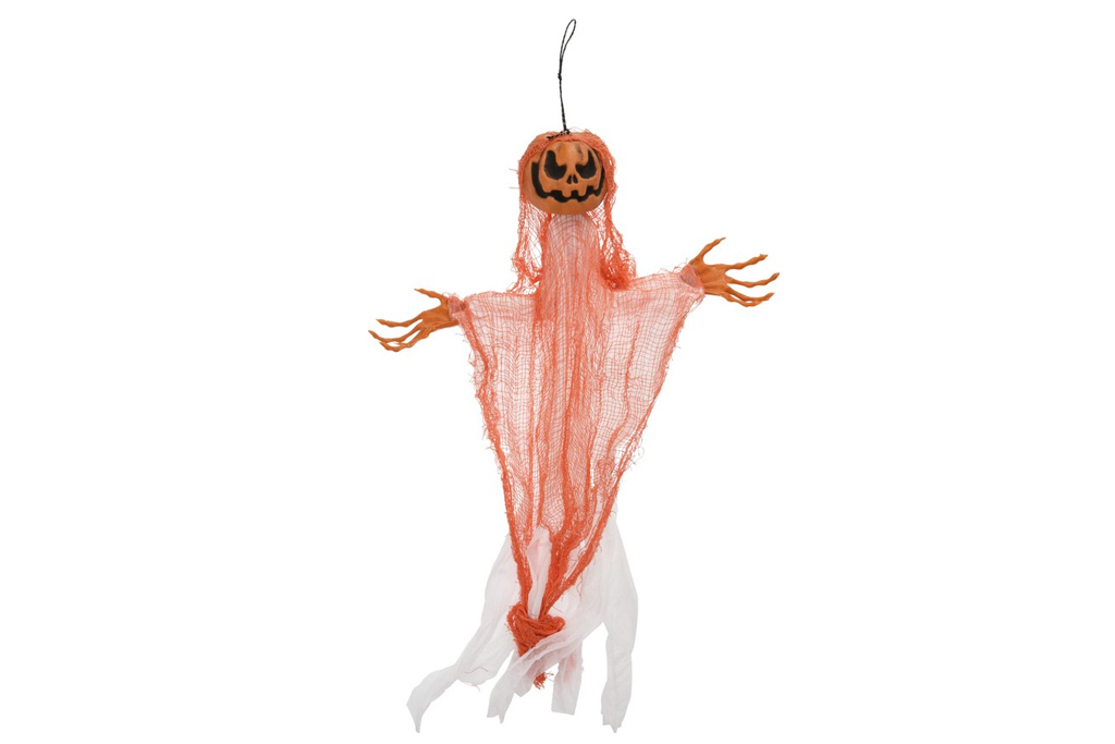 Fotografie Závěsná dekorace na Halloween - Dýně, duch 60x96 cm