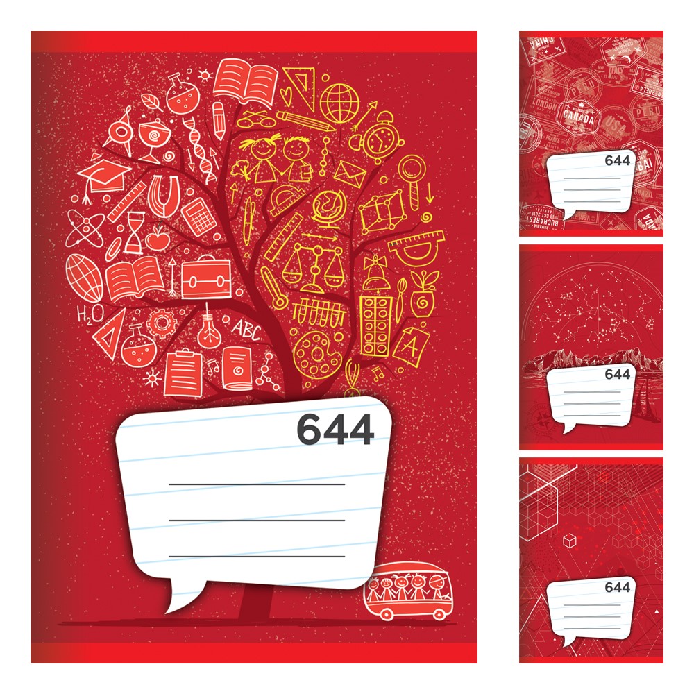 Sešit A6,40 listů - linkový 644