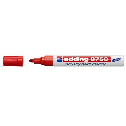 Popisovač lakový edding 8750 červený 2-4mm