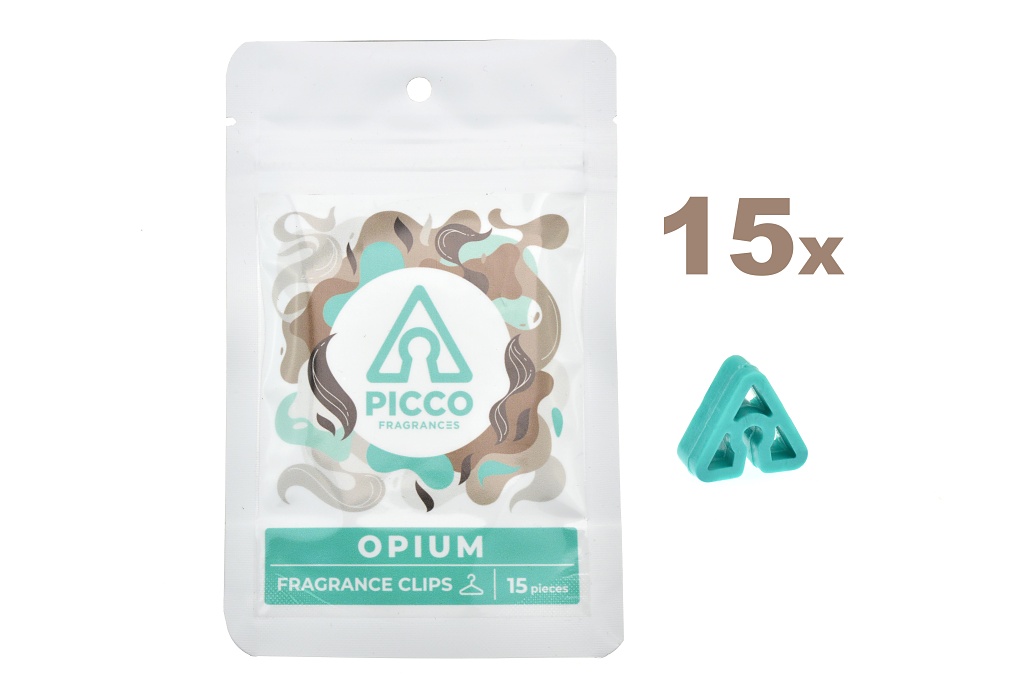 Fragrance clips PICCO, vůně do auta a šatníku - Opium