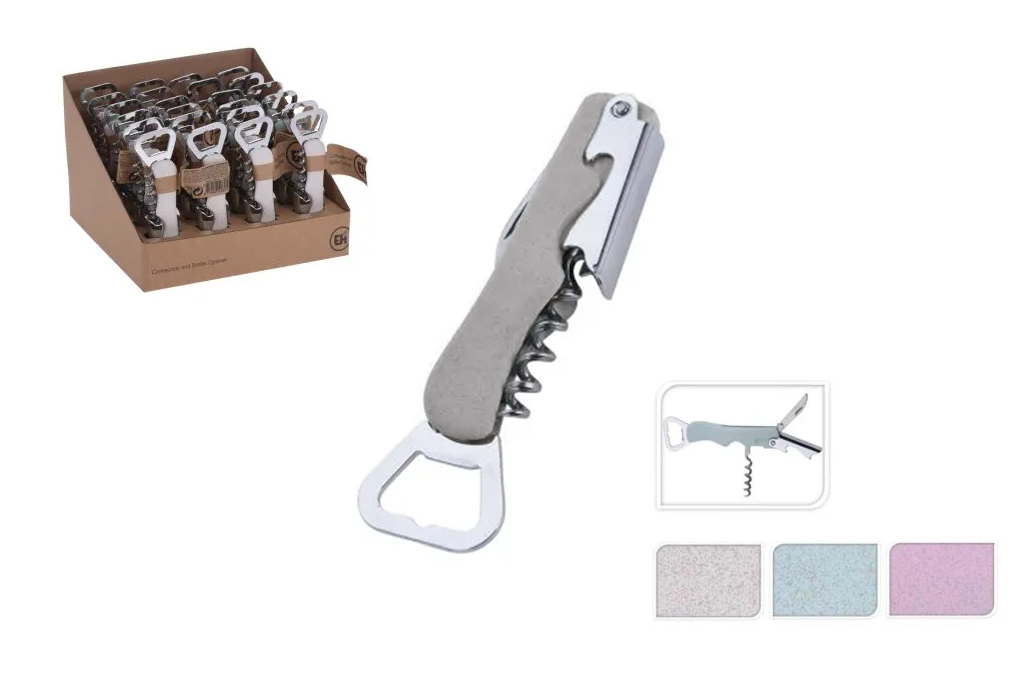 Multifunkční vývrtka a otvírák do kuchyně - Natural