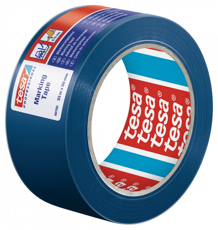 Lepicí páska TESA, 33m x 50mm, PVC modrá