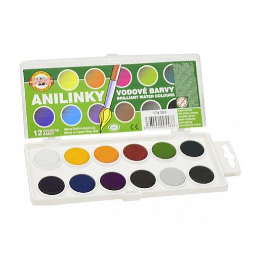 Vodové barvy 12 barev brilantní - ANILINKY