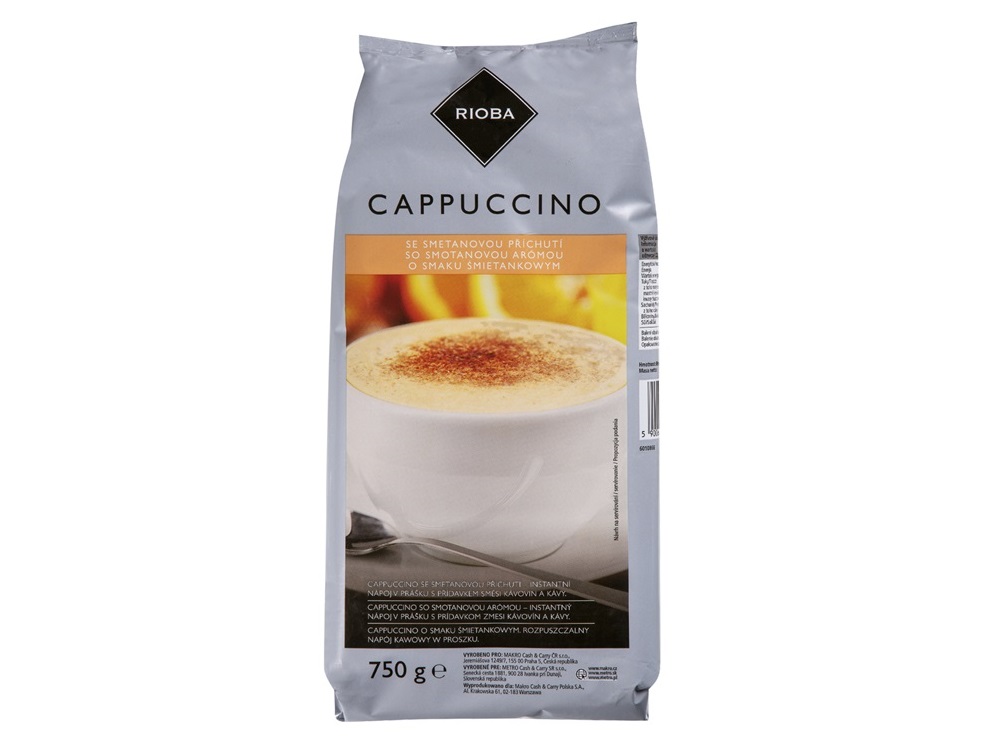 Rioba Cappuccino smetanové 750g | kavakafe.cz | Káva a kafe pro všechny