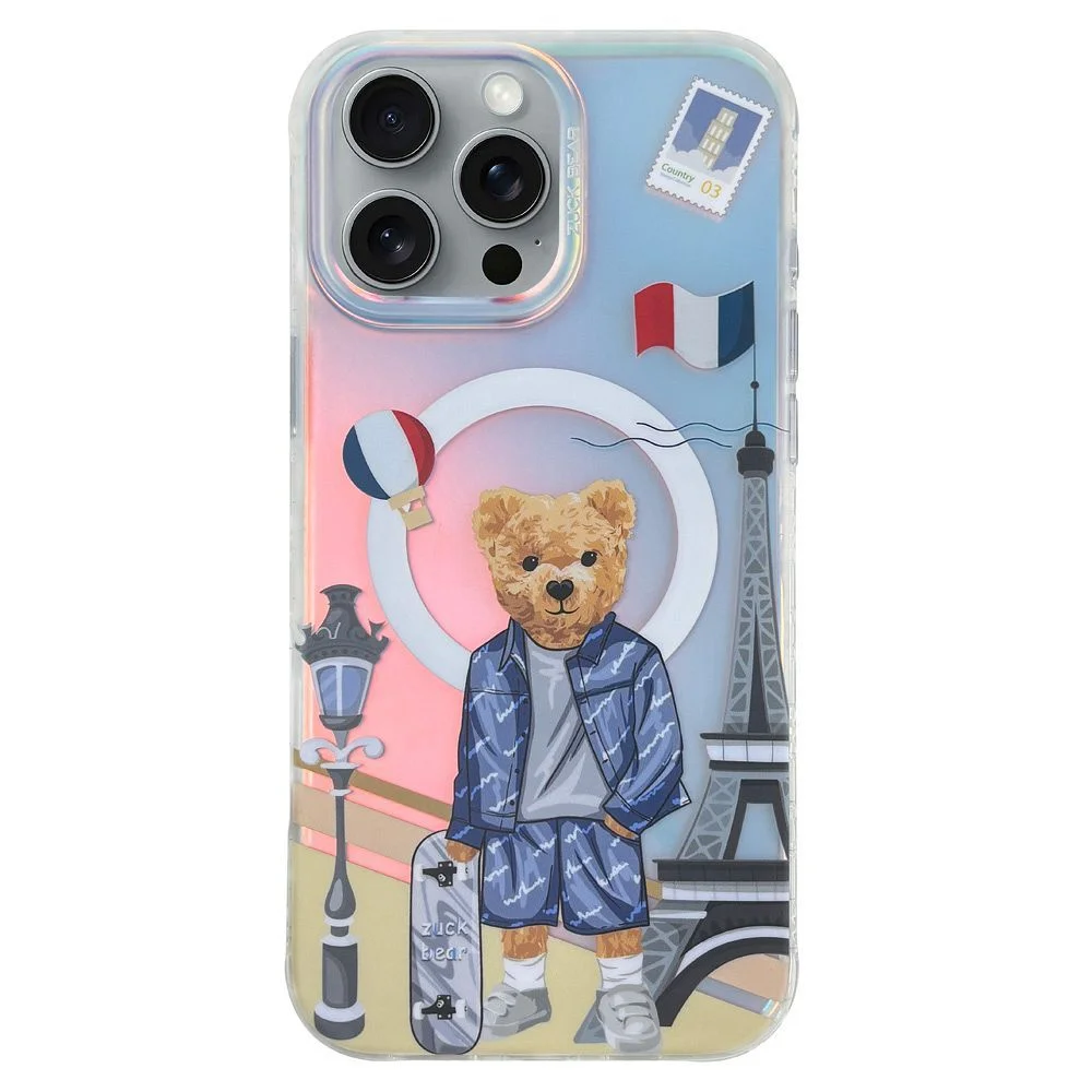 Zuck Bear Darnell MagSafe pouzdro pro iPhone s holografickým motivem