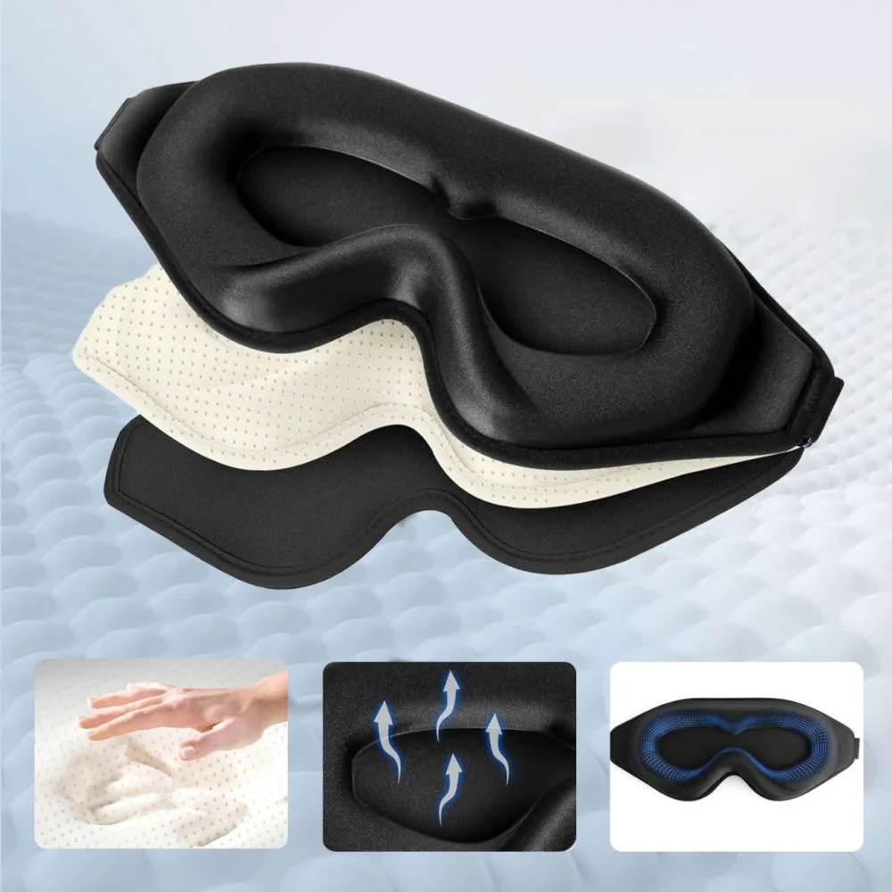 3D maska na spaní – anatomická maska na oči bez tlaku na víčka