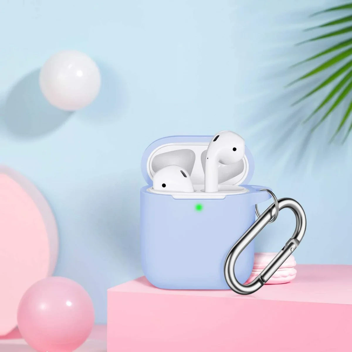 Materiály pouzder na Apple AirPods 1/2 Silikonová pevná a designová pouzdra na AirPods 1 a 2