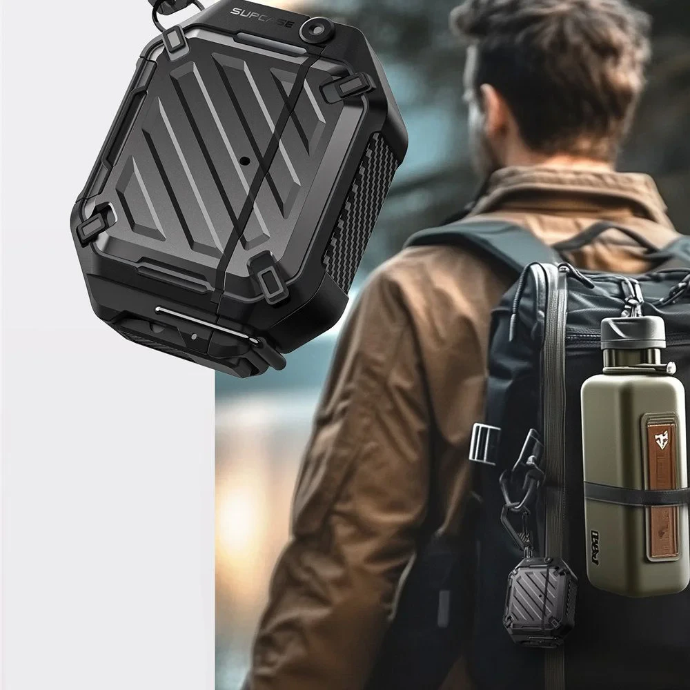 Funkce pouzder pro Apple AirPods 4 Pouzdra na AirPods 4 s karabinou poutkem a pojistkou