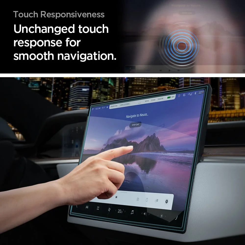 Ochrana infotainmentu a navigace v automobilu Tvrzené sklo na infotainment a navigaci v autě