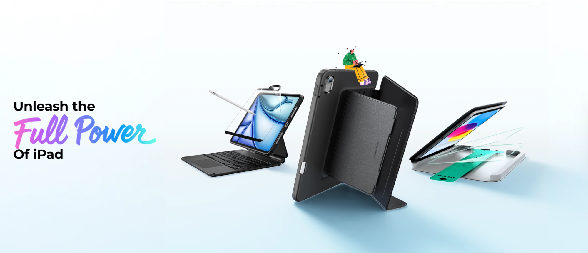 Vyberte si iPad a příslušenství přesně podle vašich potřeb. iPad a příslušenství – obaly, skla, klávesnice, Apple Pencil