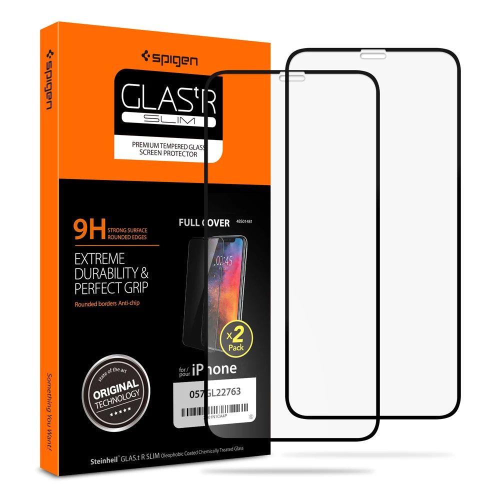 Spigen GLAS.tR SLIM HD Full Cover iPhone 11 Pro/XS/X (2 Pack) 057GL23120