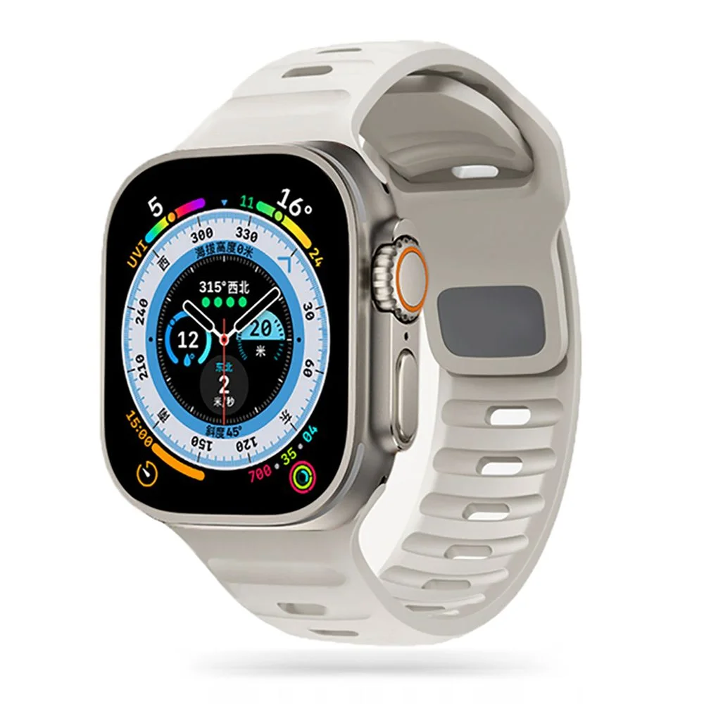 Tech-Protect IconBand LINE pro Apple Watch 4/5/6/7/8/9/SE a Ultra 1/2 (44/45/49mm) - Limetkový - Hvězdně bílá