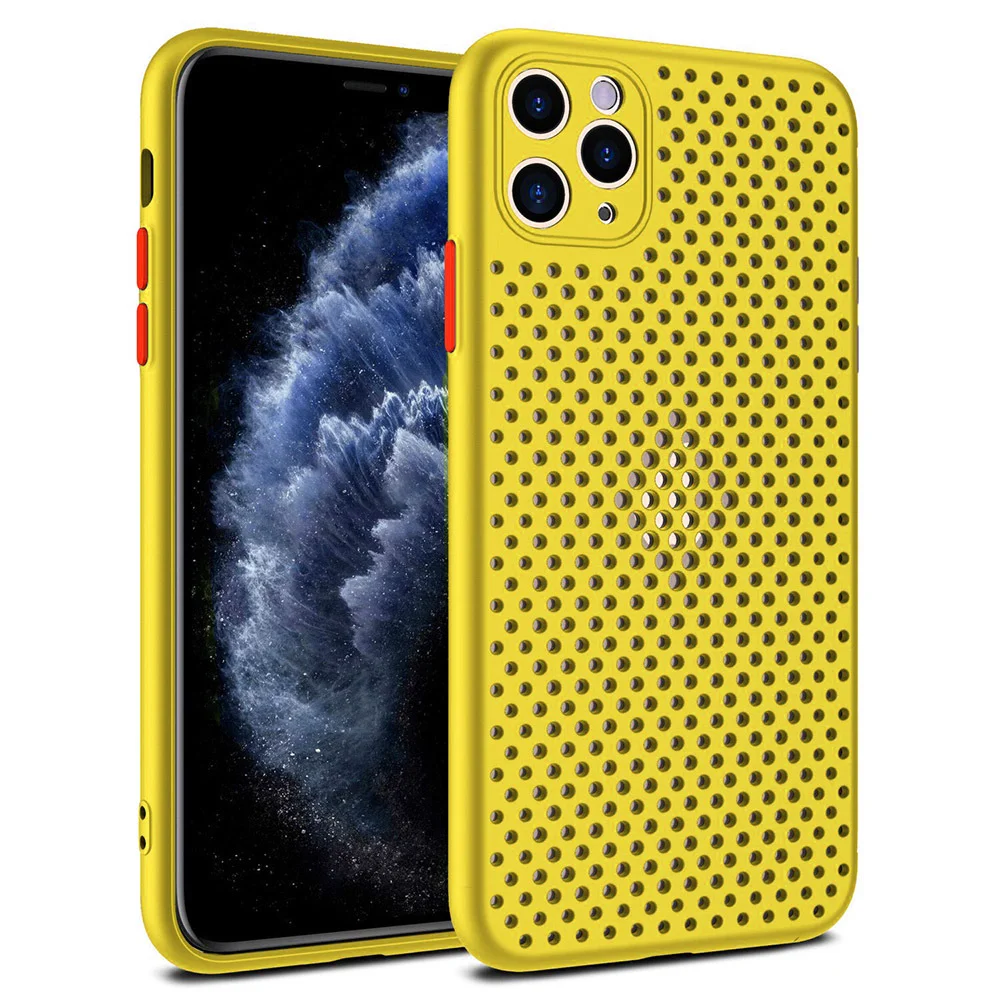 Pouzdro Breath Case iPhone 12 Pro Max - žluté