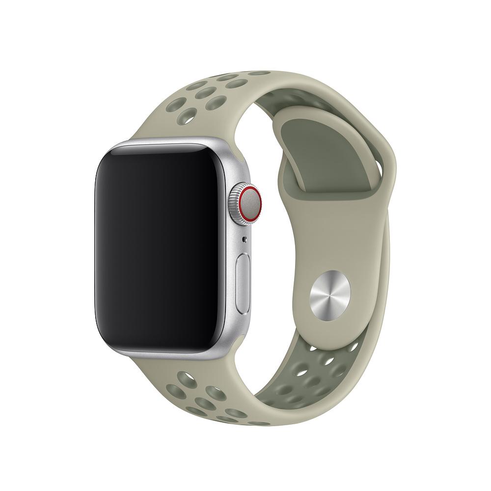 Řemínek iMore SPORT pro Apple Watch Series 4/5/6/SE (44mm) - Smrkově/Lišejníkově šedý
