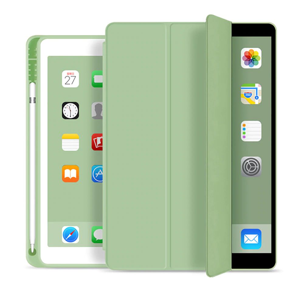 Pouzdro Tech-Protect SmartCase Pen iPad 7/8/9 10,2" (2021/2020/2019) - Kaktusově zelené