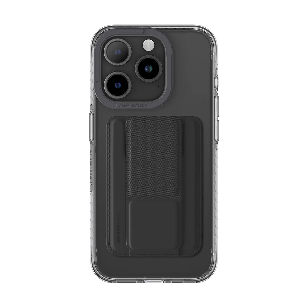 Pouzdro AMAZING THING Titan Pro Mag Wallet Set iPhone 15 Pro Max černé - černý