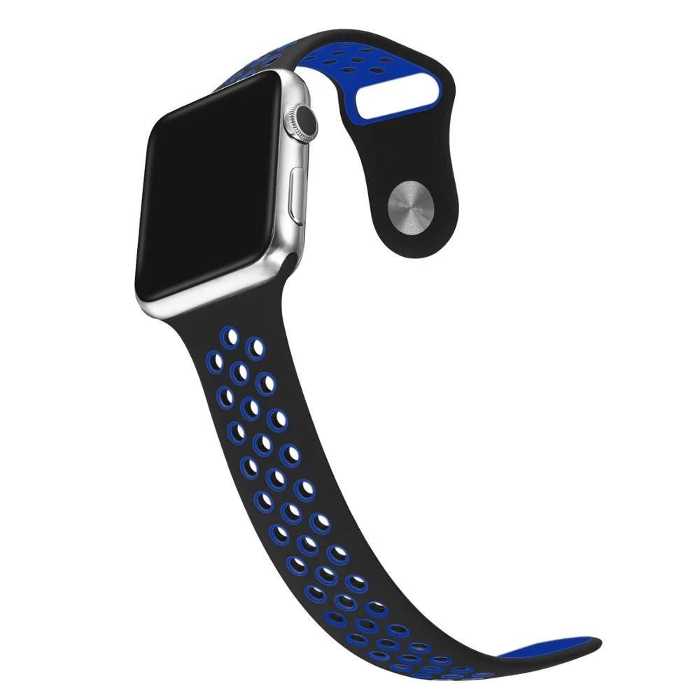 Řemínek iMore SPORT pro Apple Watch Series 4/5/6/SE (40mm) - Černý/Modrý