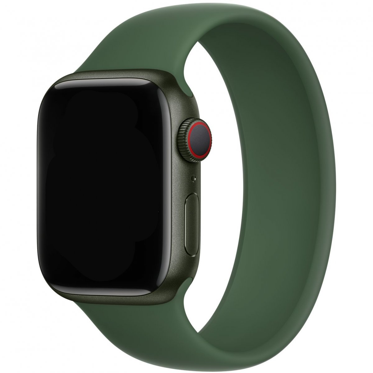 Řemínek iMore Solo Loop Apple Watch Series 4/5/6/SE 44mm - Jetelově zelená (M)