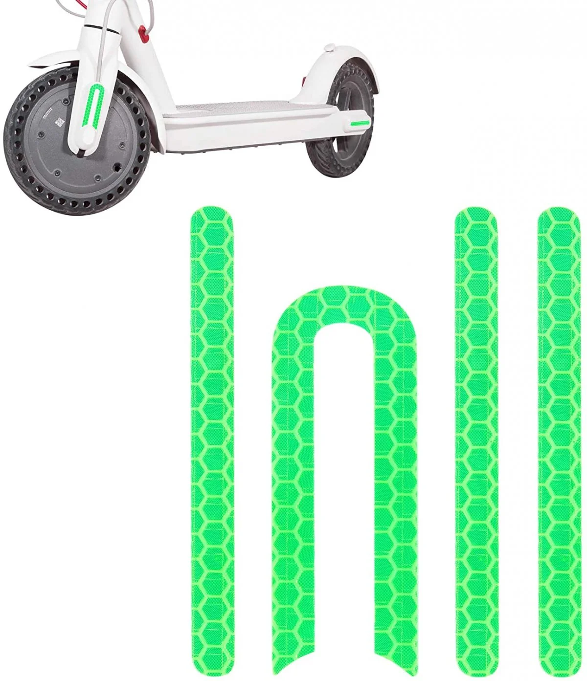 Xiaomi Mi Electric Scooter Reflexní nálepky - Zelená