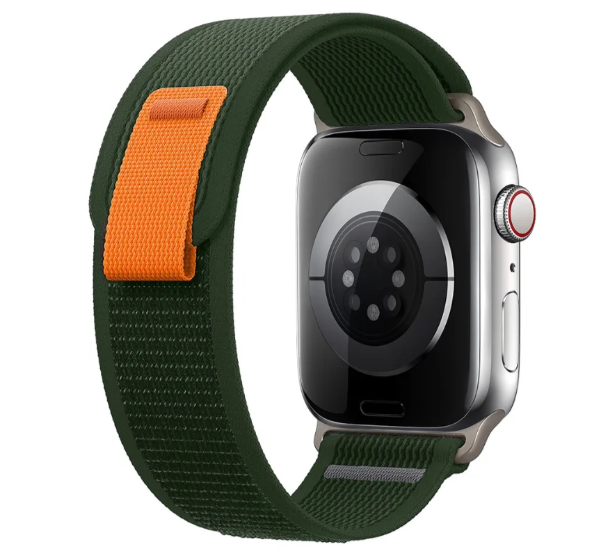 iMore Řemínek Trailový tah Apple Watch Series 6/5/4 a SE (44mm) - army green