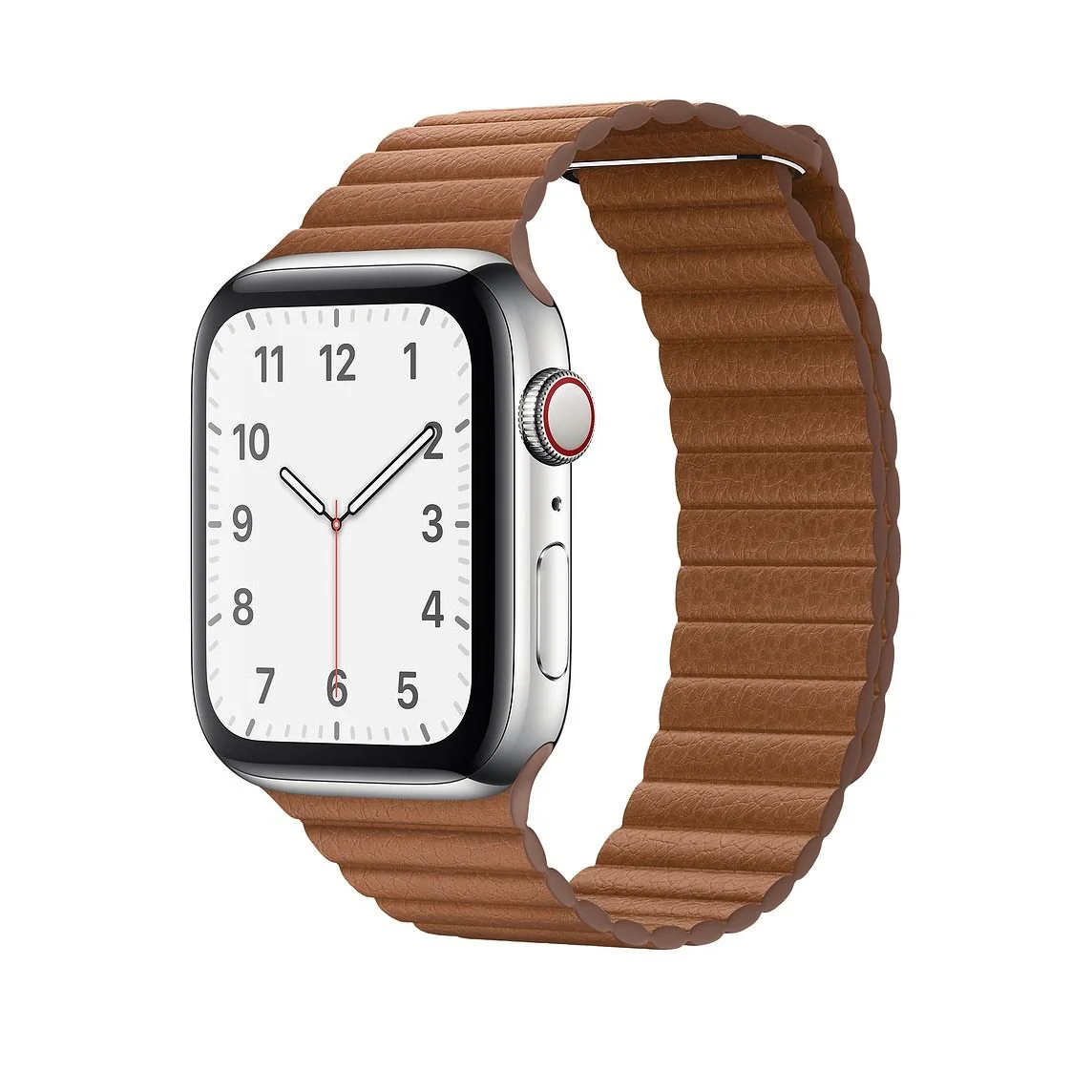 Řemínek iMore Leather Loop Apple Watch Series 4/5/6/SE (44mm) - Sedlově hnědý