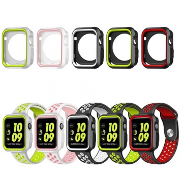 Silikonové pouzdro SPORT na Apple Watch 38mm Series 1, 2, 3 Silikonové pouzdro SPORT na Apple Watch 38mm Series 1, 2, 3