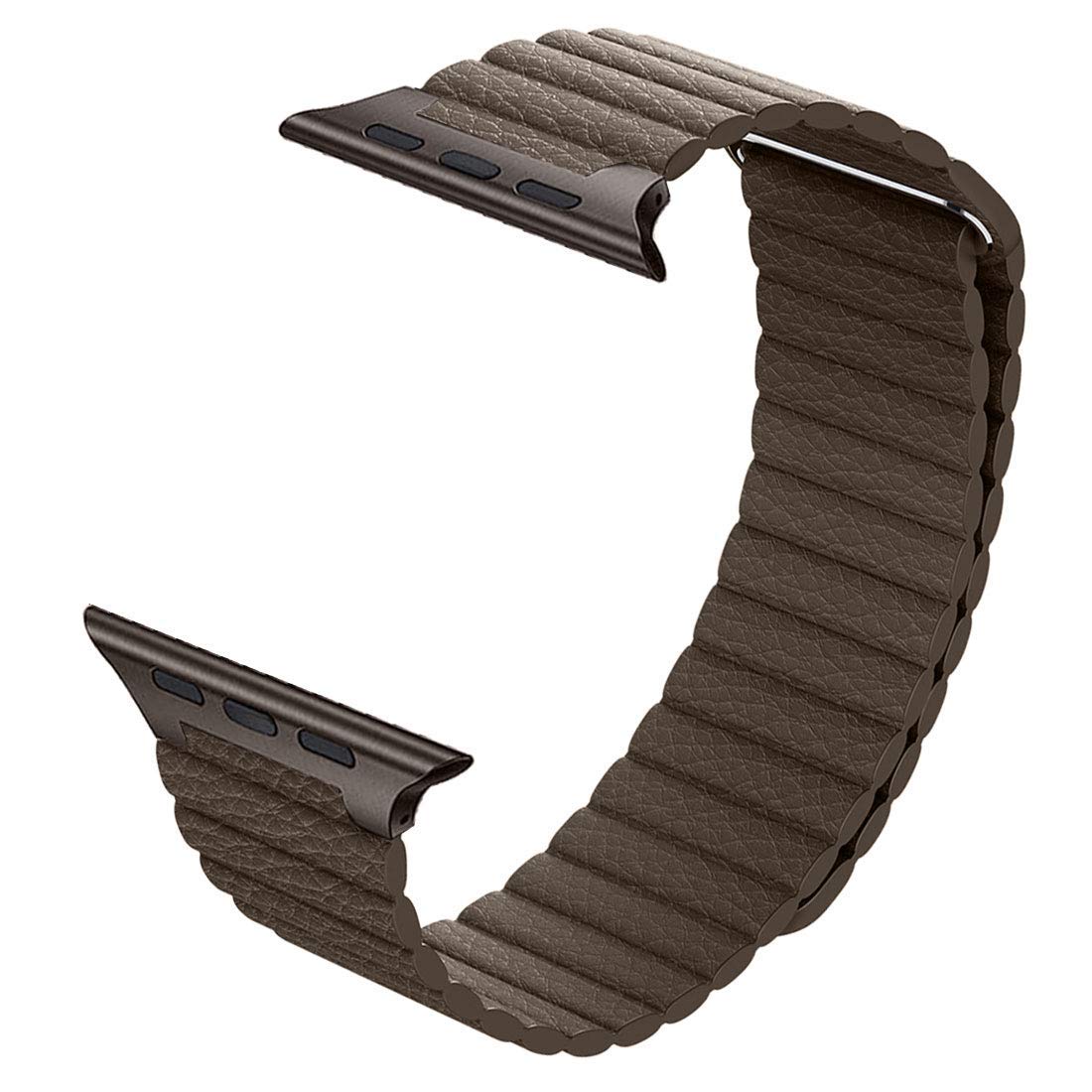 Řemínek iMore Leather Loop Apple Watch Series 3/2/1 (38mm) - Tmavě hnědý