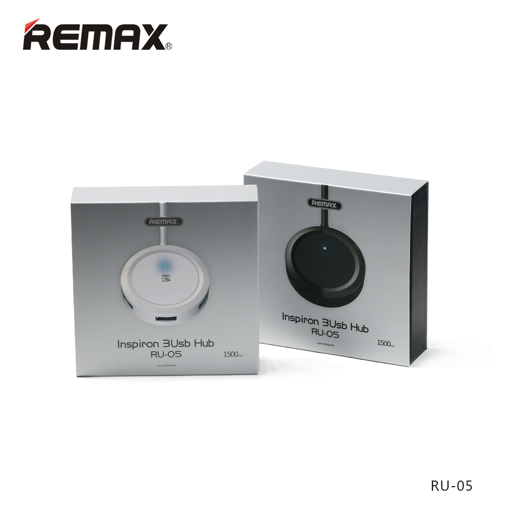 USB HUB REMAX Inspiron RU-05, 3x USB, originál USB HUB REMAX Inspiron RU-05, 3x USB, originál