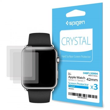 Fólie Spigen SPG Crystal na displej Apple Watch 42mm Series 1/2/3 (3ks) Fólie Spigen SPG Crystal na displej Apple Watch 42mm Series 1/2/3 (3ks)
