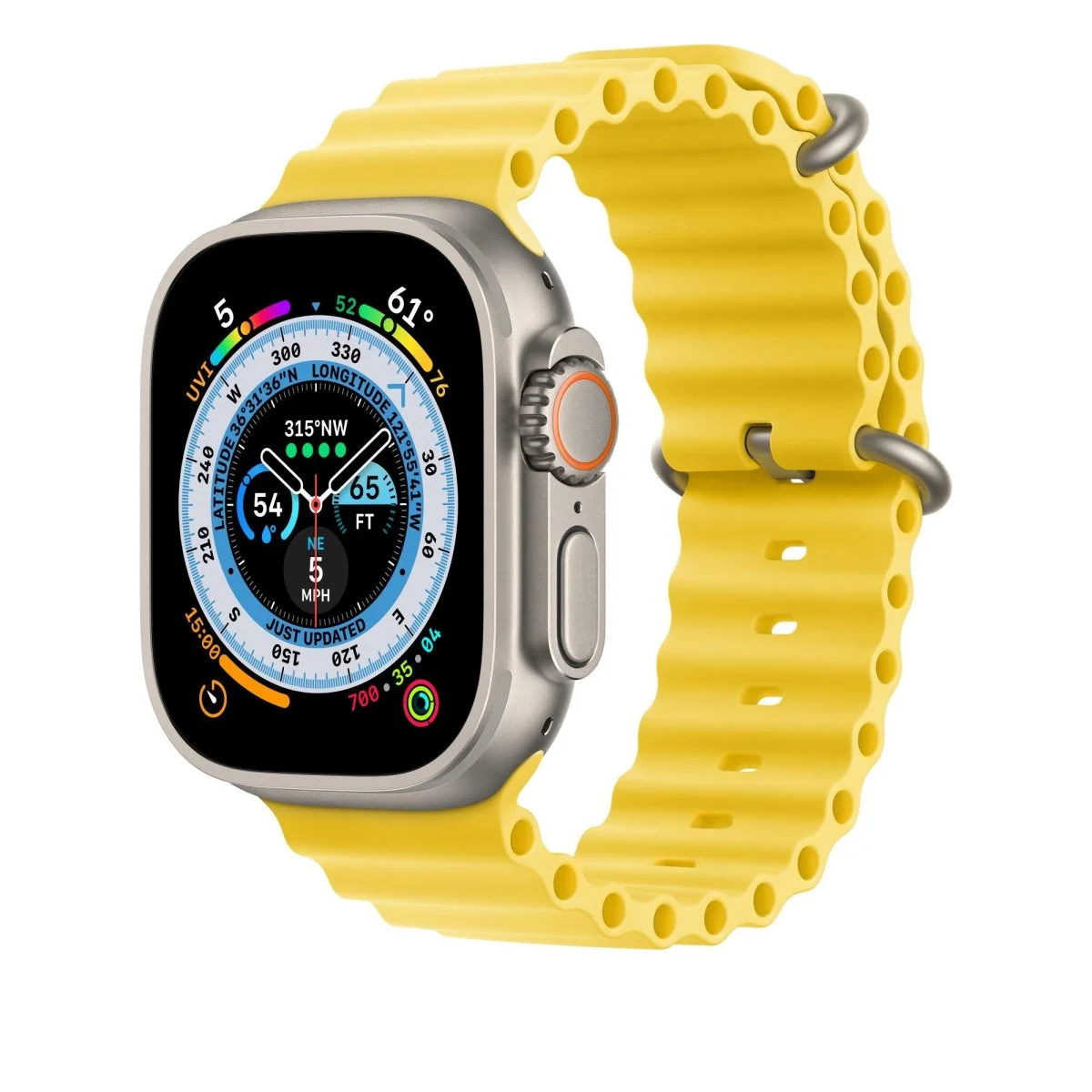 iMore Oceánský řemínek pro Apple Watch Ultra 1/2 (49mm) - Žlutý