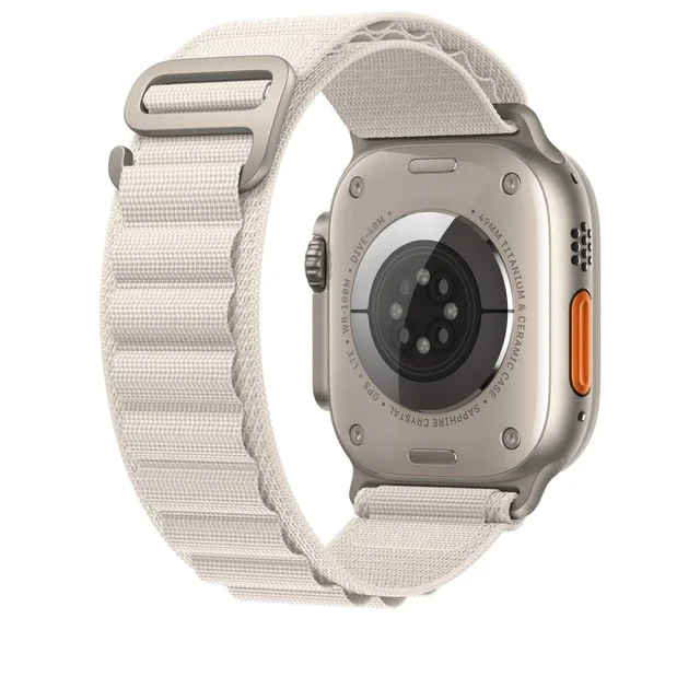 iMore Řemínek Alpský tah pro Apple Watch Series 8/7 (41mm) - Hvězdně bílý