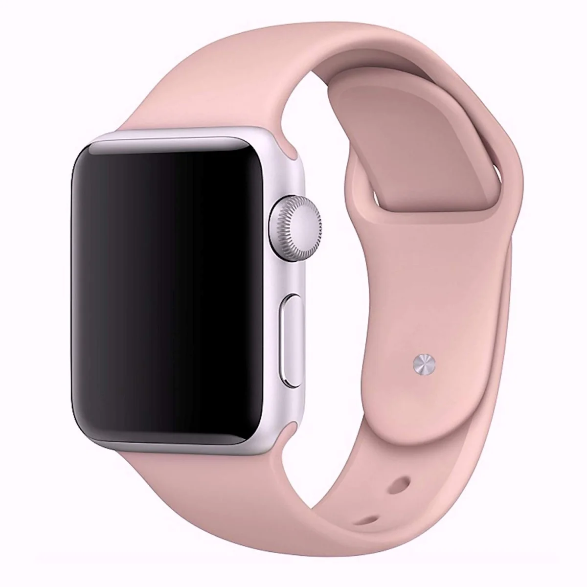 Řemínek iMore SmoothBand pro Apple Watch Series 9/8/7 (45mm) - Pískově růžový