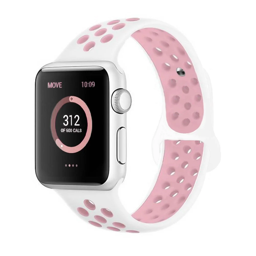 Sportovní řemínek SPORT Apple Watch Ultra 1/2 (49mm) - Bílý/Růžový