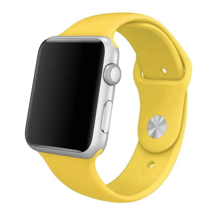 Řemínek iMore SmoothBand pro Apple Watch Series 1/2/3 (38mm) - Sytě žlutý