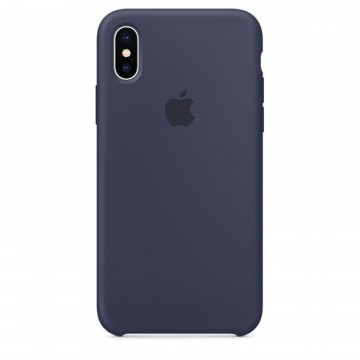 Originální silikonový kryt Apple iPhone X - Půlnočně modrý Originální silikonový kryt Apple iPhone X - Půlnočně modrý