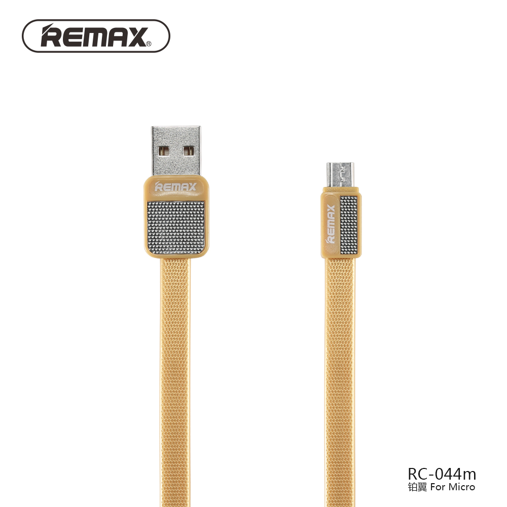 USB kabel REMAX Metal RC-044m s Micro USB - Zlatý