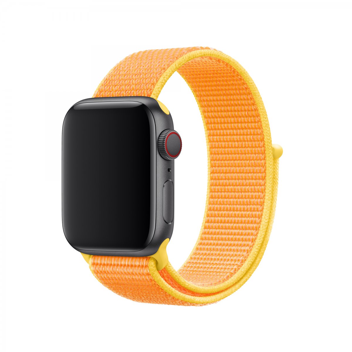 Provlékací sportovní řemínek NYLON Apple Watch Ultra 1/2 49mm - Kanárkově žlutý
