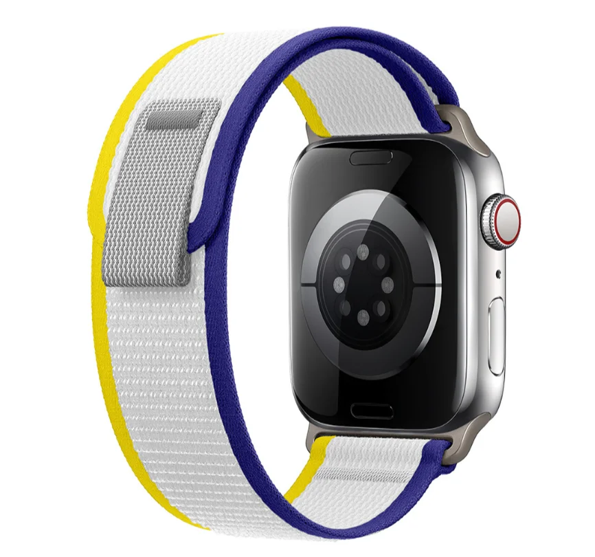 iMore Řemínek Trailový tah Apple Watch Series 8/7 (41mm) - kráslovsky modrá-žlutá