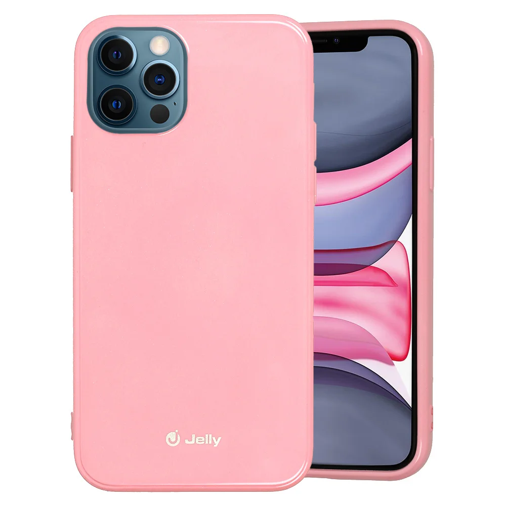 Pouzdro Toptel Jelly ALL DAY iPhone 12 mini - Světle růžové