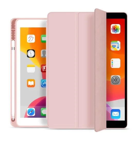 Pouzdro Tech-Protect SmartCase Pen iPad 7/8/9 10,2" (2021/2020/2019) - Růžové
