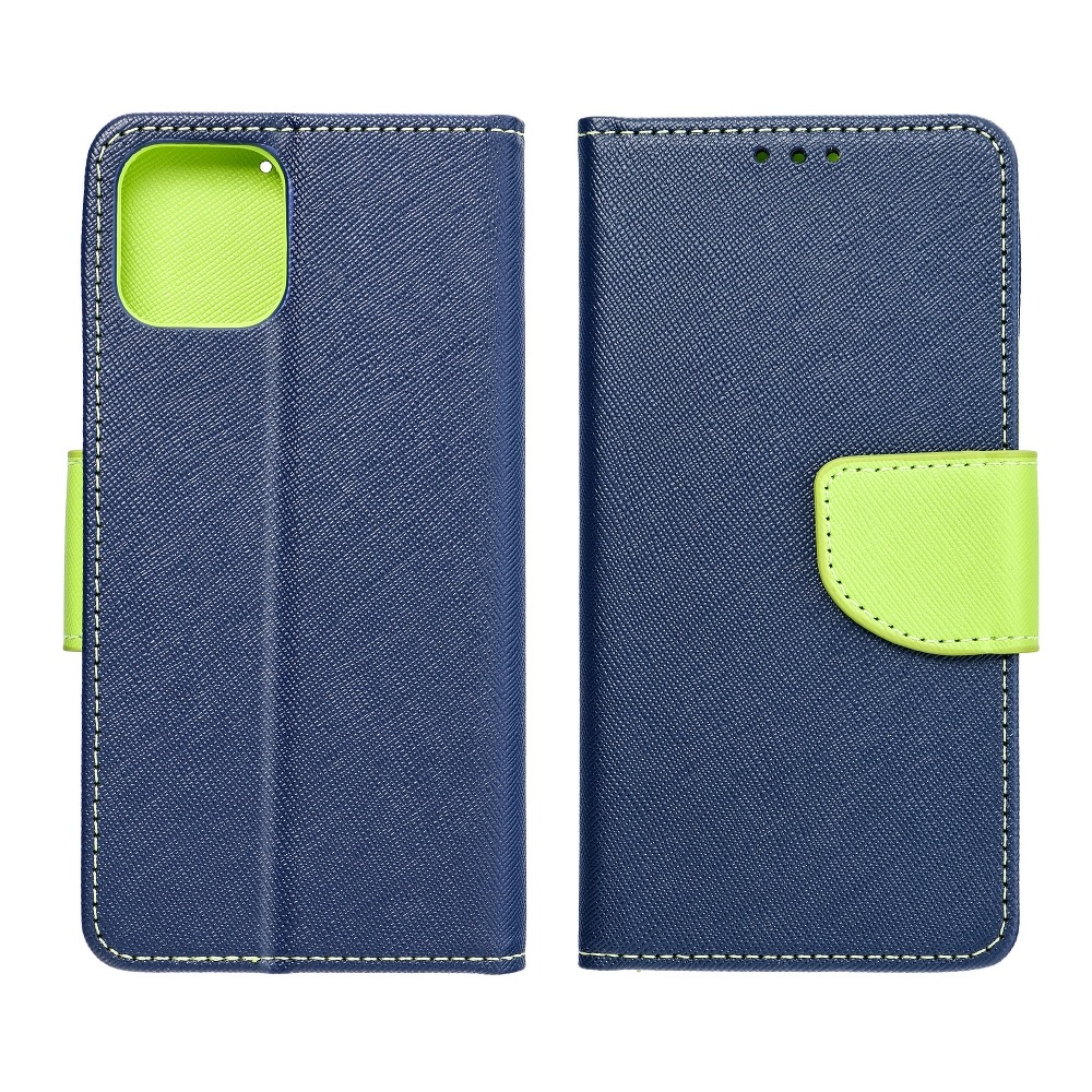 Pouzdro FANCY Diary iPhone 13 Pro - Modré/Zelené