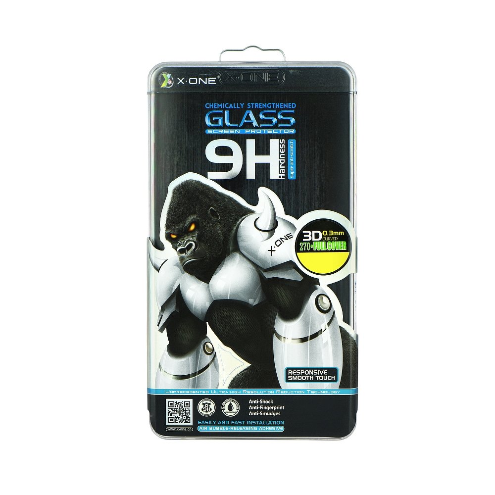 X-ONE Tvrzené sklo 3D FULL COVER 0,3mm na displej iPhone 6s Plus / 6 Plus - Černé