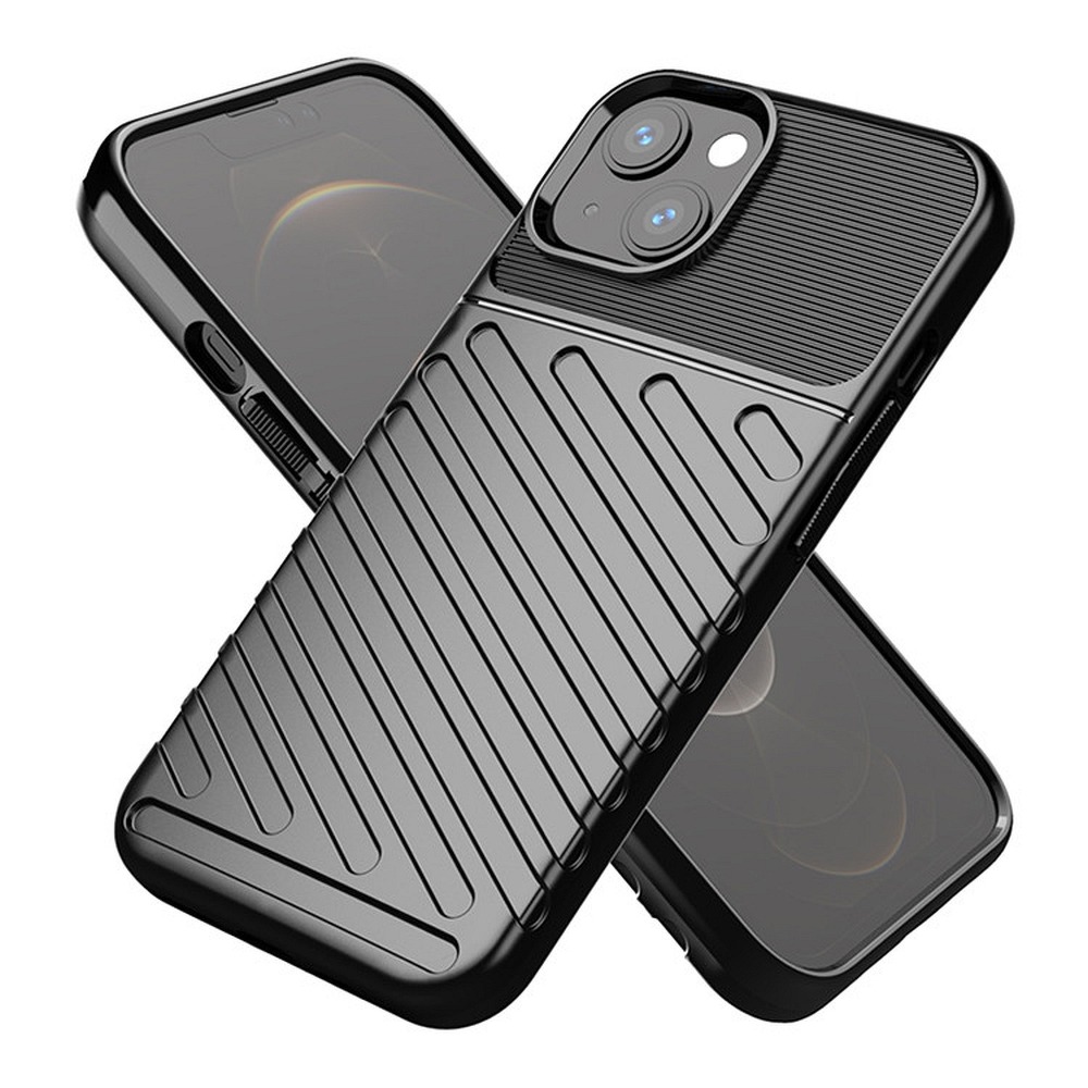 Pouzdro Apolis Thunder Case elastické pancéřové iPhone 13 černé